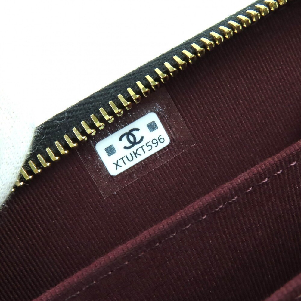CHANEL Authentic Black Caviar Leather Logo Wallet - Picture 9 of 9